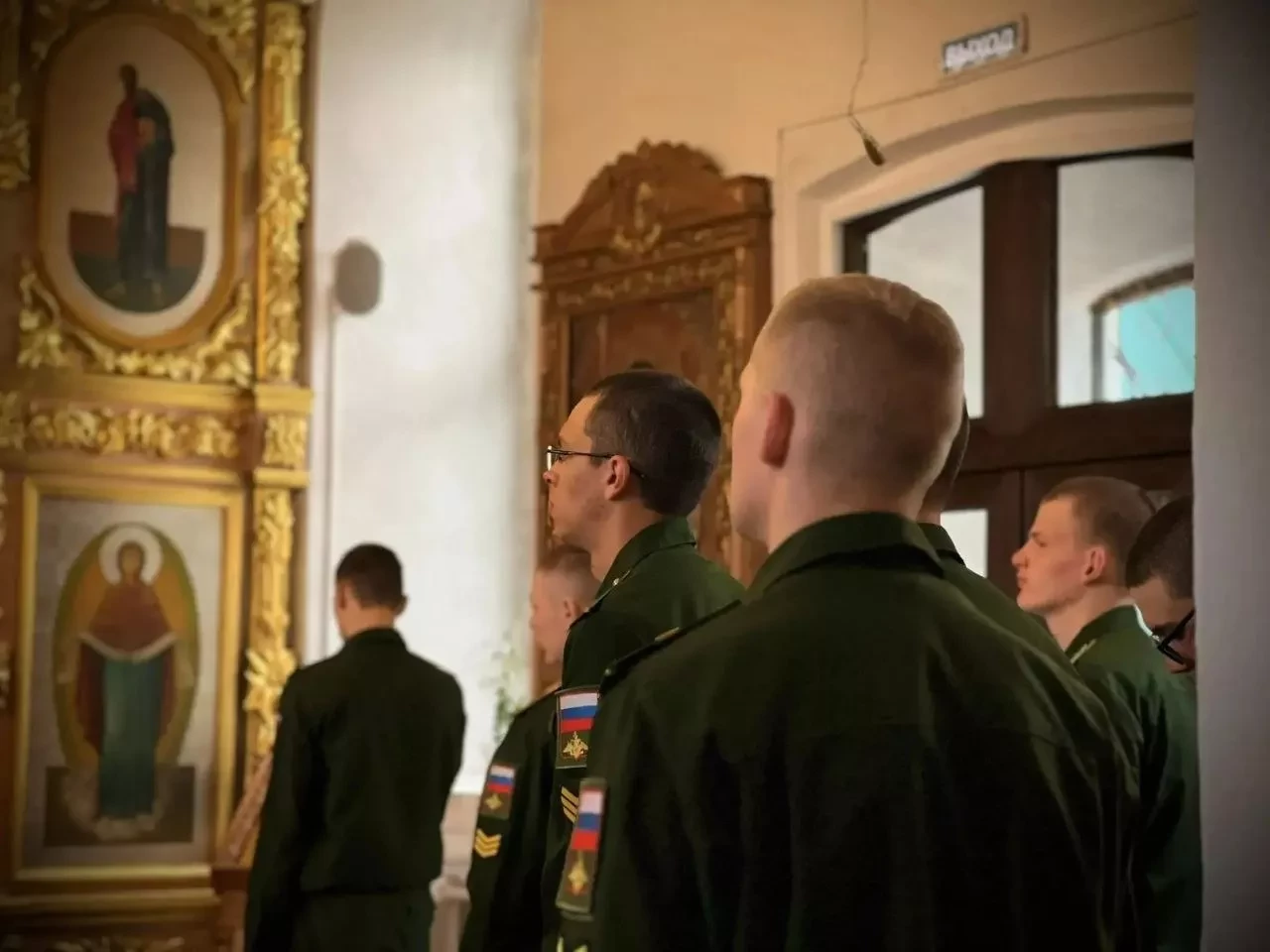 в Праздник Входа Господня в Иерусалим, Богослужение в семинарском храме посетили военнослужащие ВС РФ в Праздник Входа Господня в Иерусалим, Богослужение в семинарском храме посетили военнослужащие ВС РФ